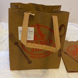 Two (2) Trader Joe’s Washable Paper Bags